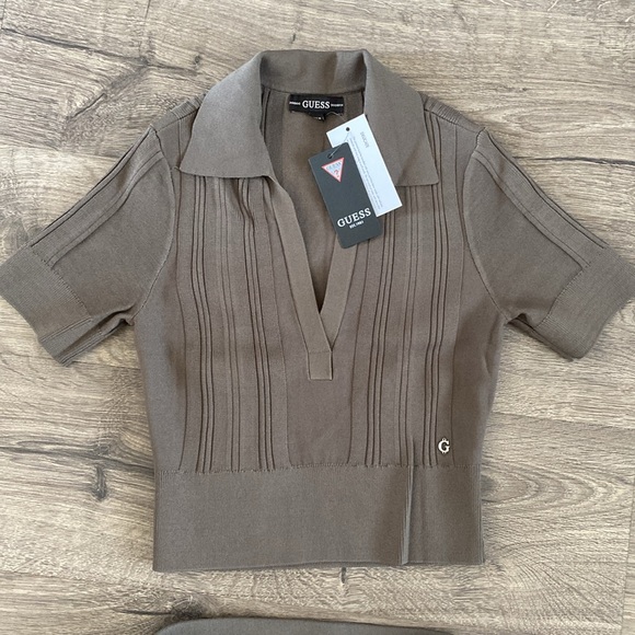 NWT Guess woman’s sweater maxi skirt and crop top set, Sz S - Picture 5 of 7